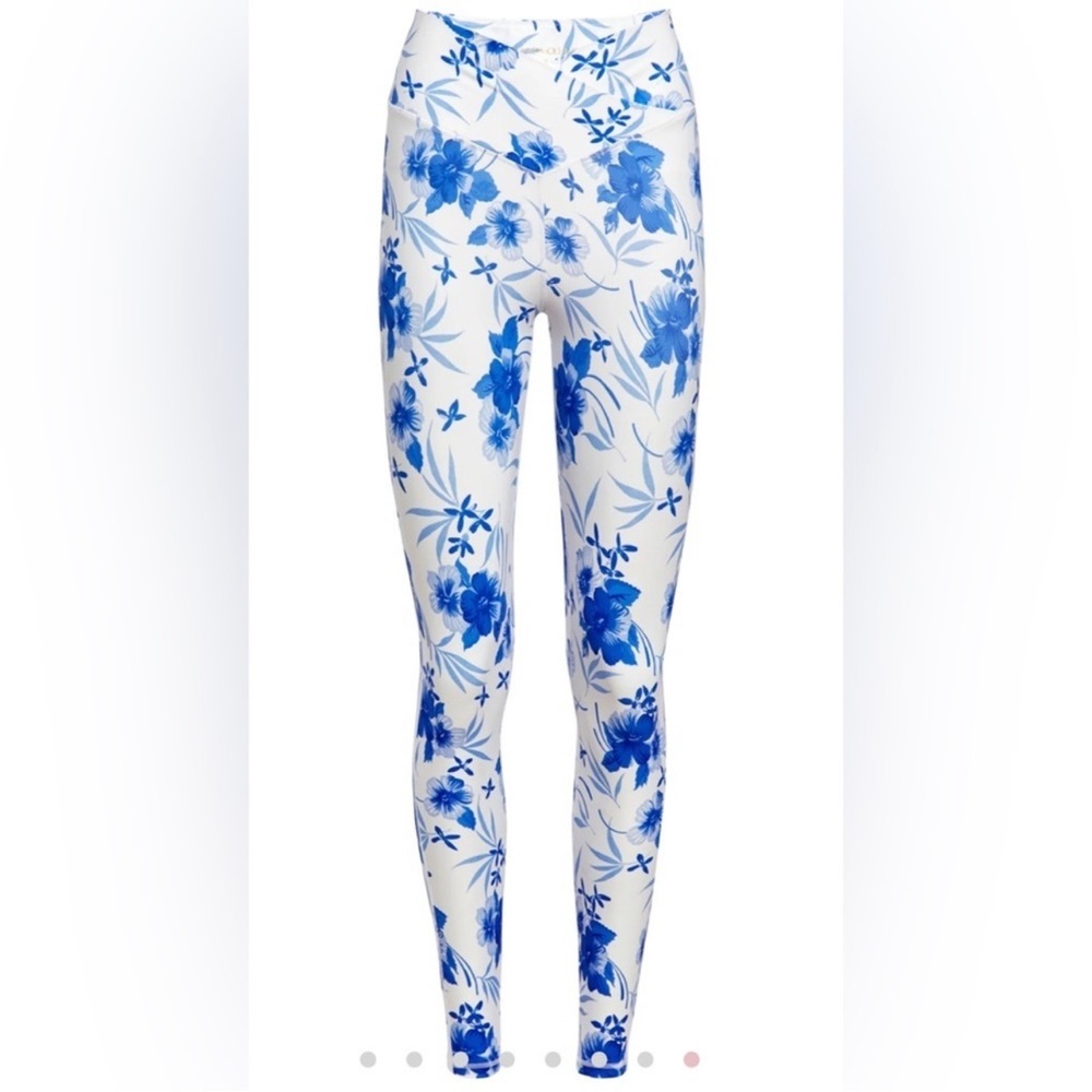 NWT LoveShackFancy Adries Leggings in Strong Current